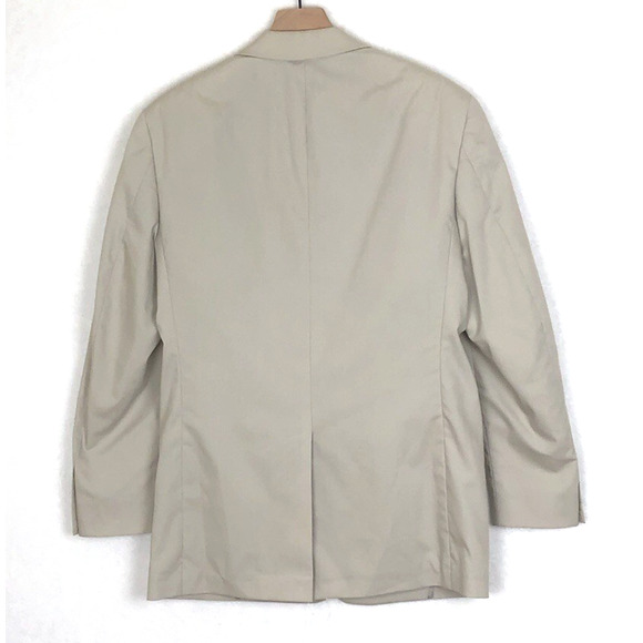 NWT HASPEL Astor Cotton Classic Pleated 2pc‎ Suit 38R Jacket 32x30 Pant Oyster - Picture 2 of 16